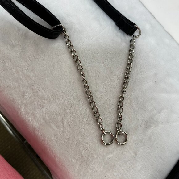 Rhinestone Skull Crossbody Purse Black Faux Leather Studded Goth Punk Biker - Picture 16 of 16